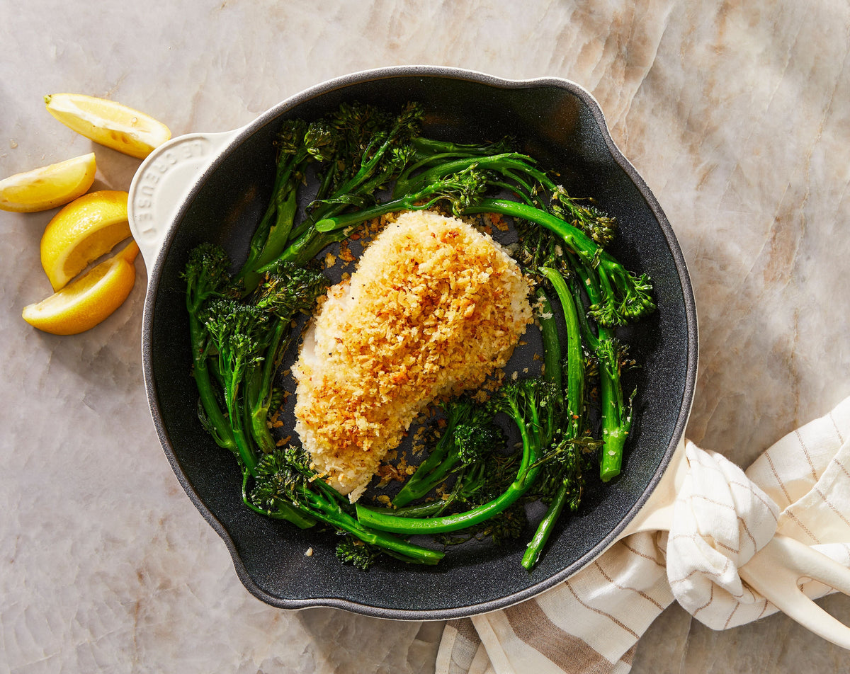 Pan-Roasted Sablefish with Crispy Crumbs