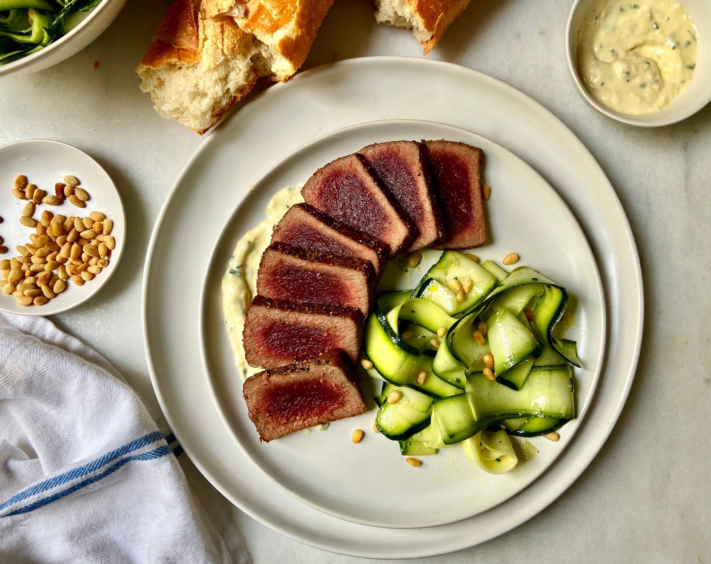 Pepper-Crusted Tuna Steaks