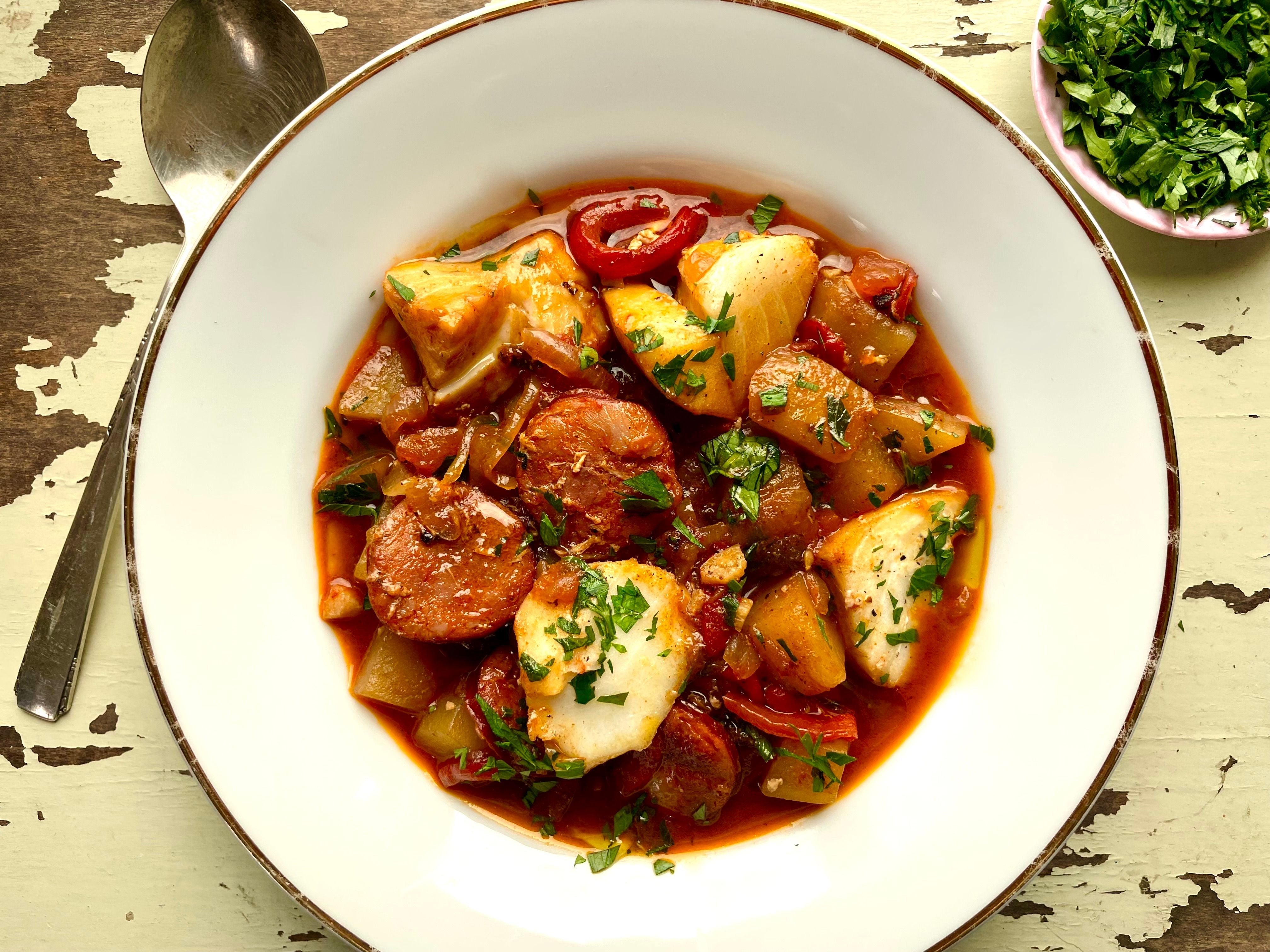 Portuguese Seafood and Sausage Stew