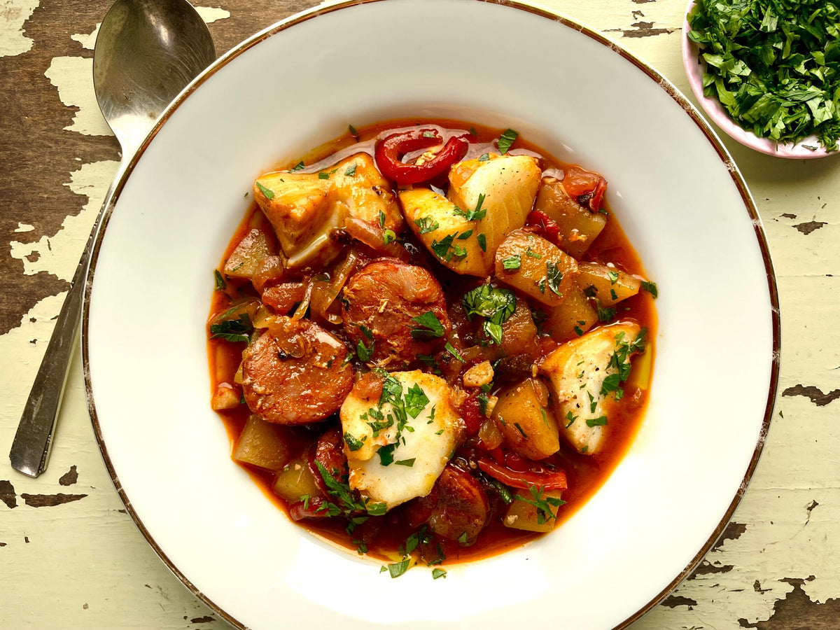 Portuguese Seafood and Sausage Stew