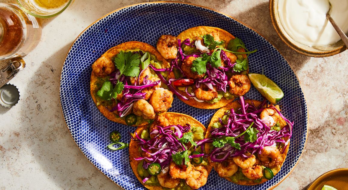 Chipotle Shrimp Tostadas