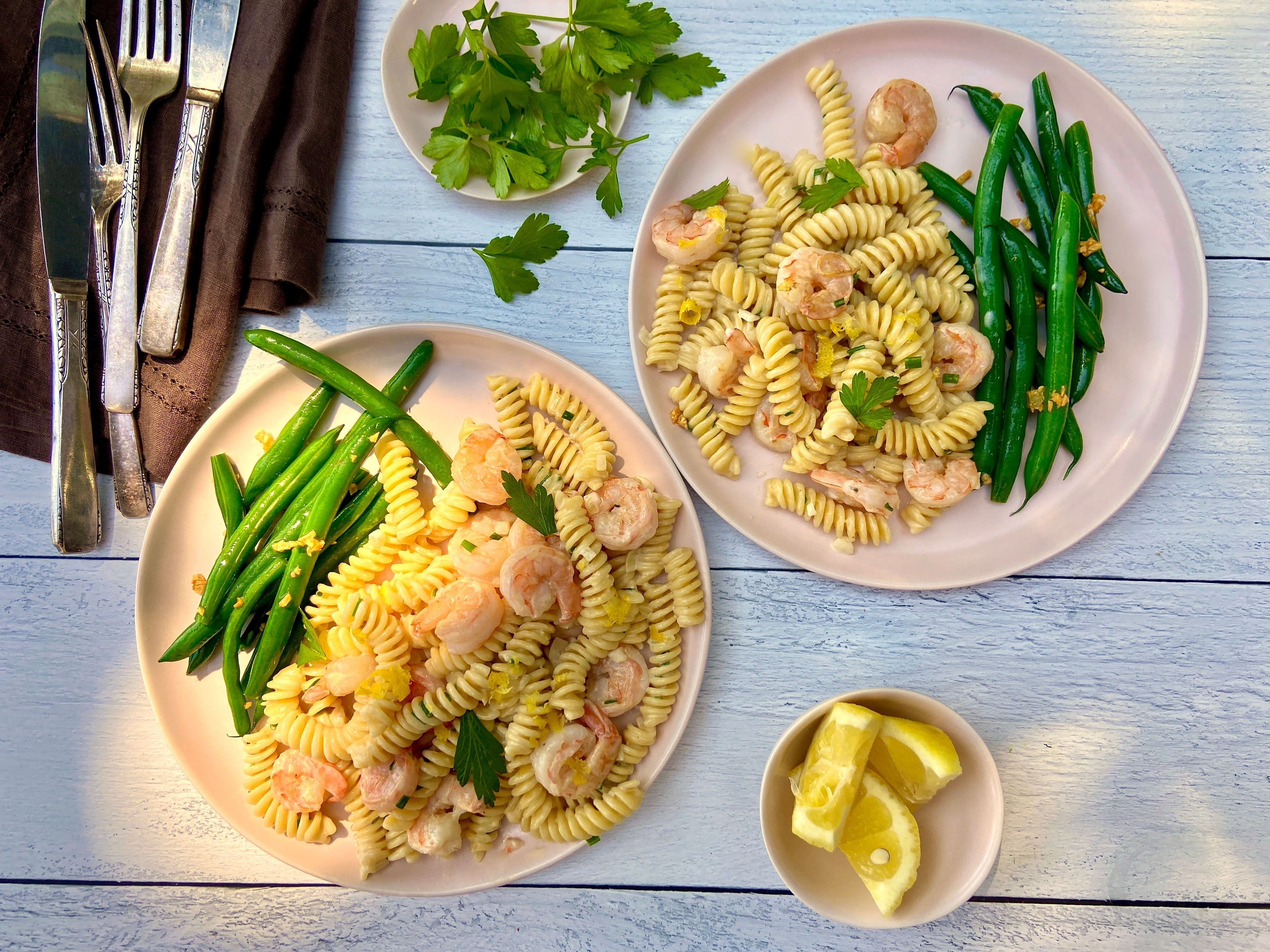 Lemon-Cream Shrimp Pasta Recipe 