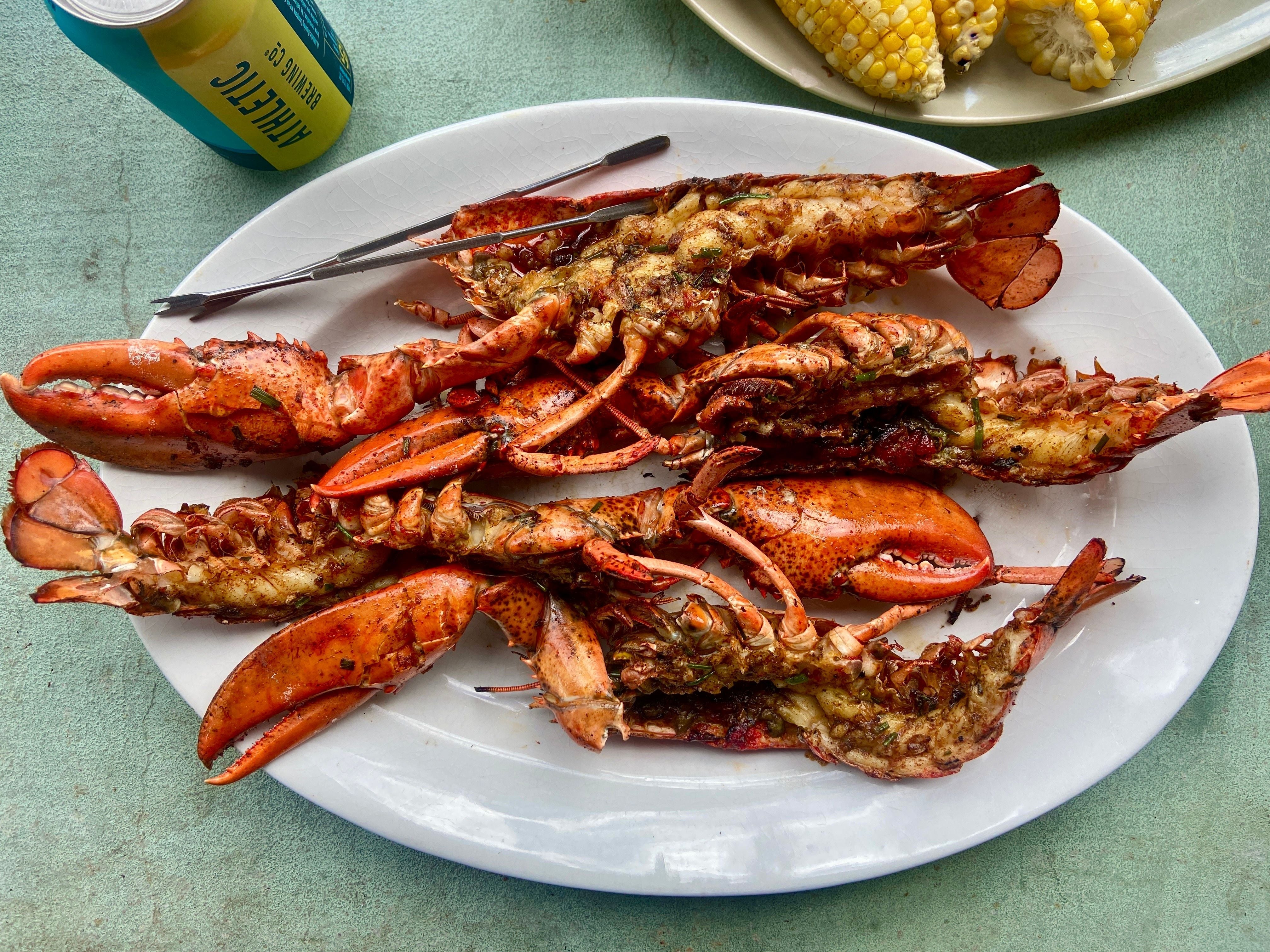 Grilled Lobsters