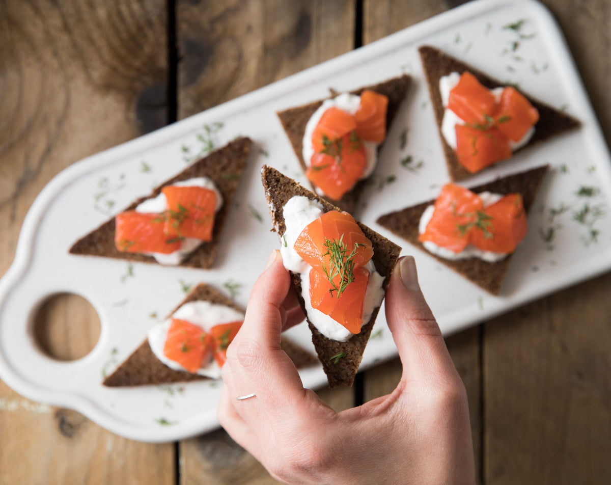 Quick-Cured Coho Salmon Appetizer Bites