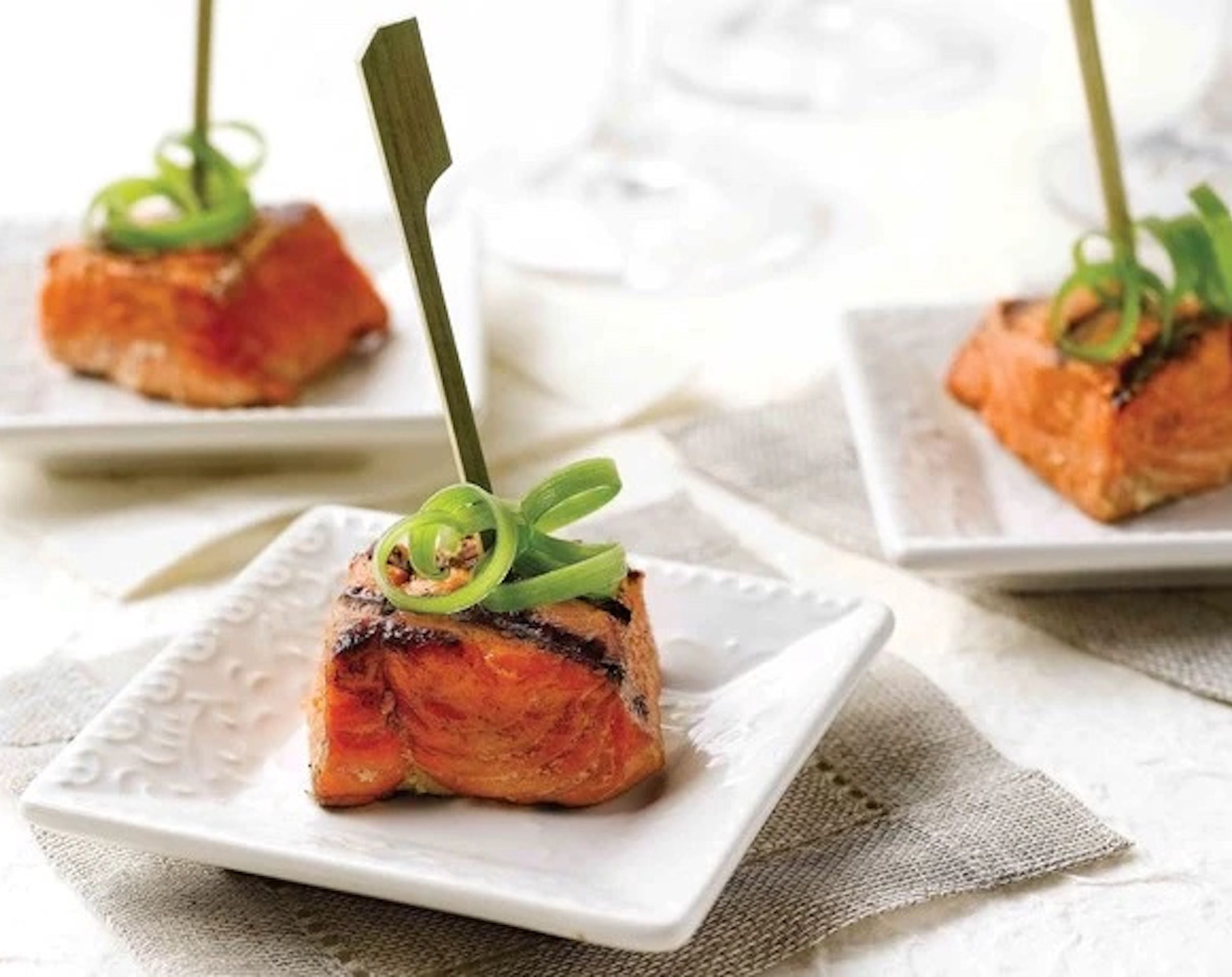 Orange Ginger Salmon Bites
