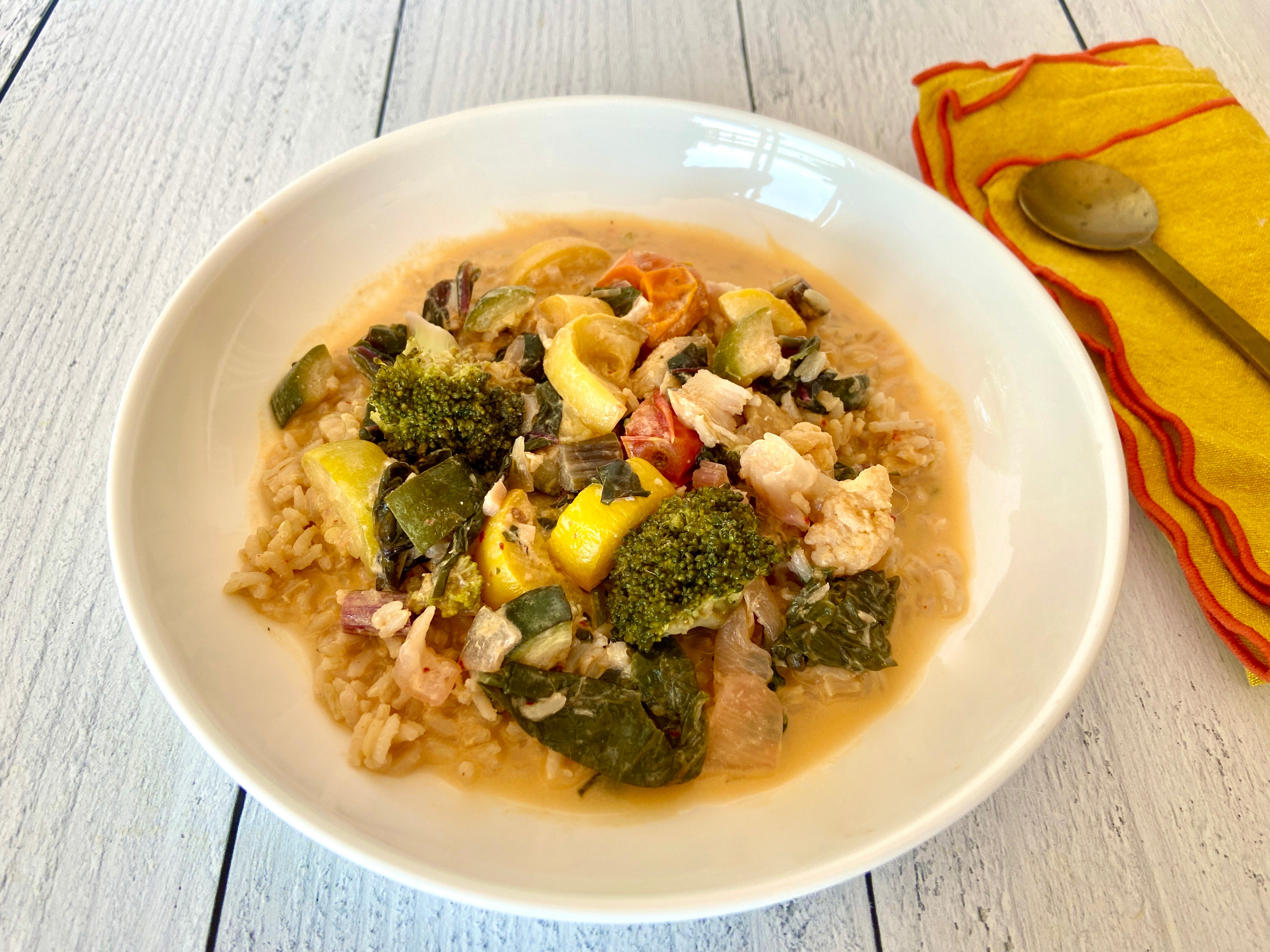 Pacific Cod Red Coconut Curry